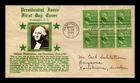 US COVER GEORGE WASHINGTON PRESIDENTIAL SERIES FDC SCOTT 804 BLOCK CROSBY PHOTO