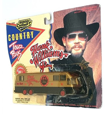 Road Champs 15cm Long 5920 - Eagle Coach Hank Williams '93 Tour Bus - Gold