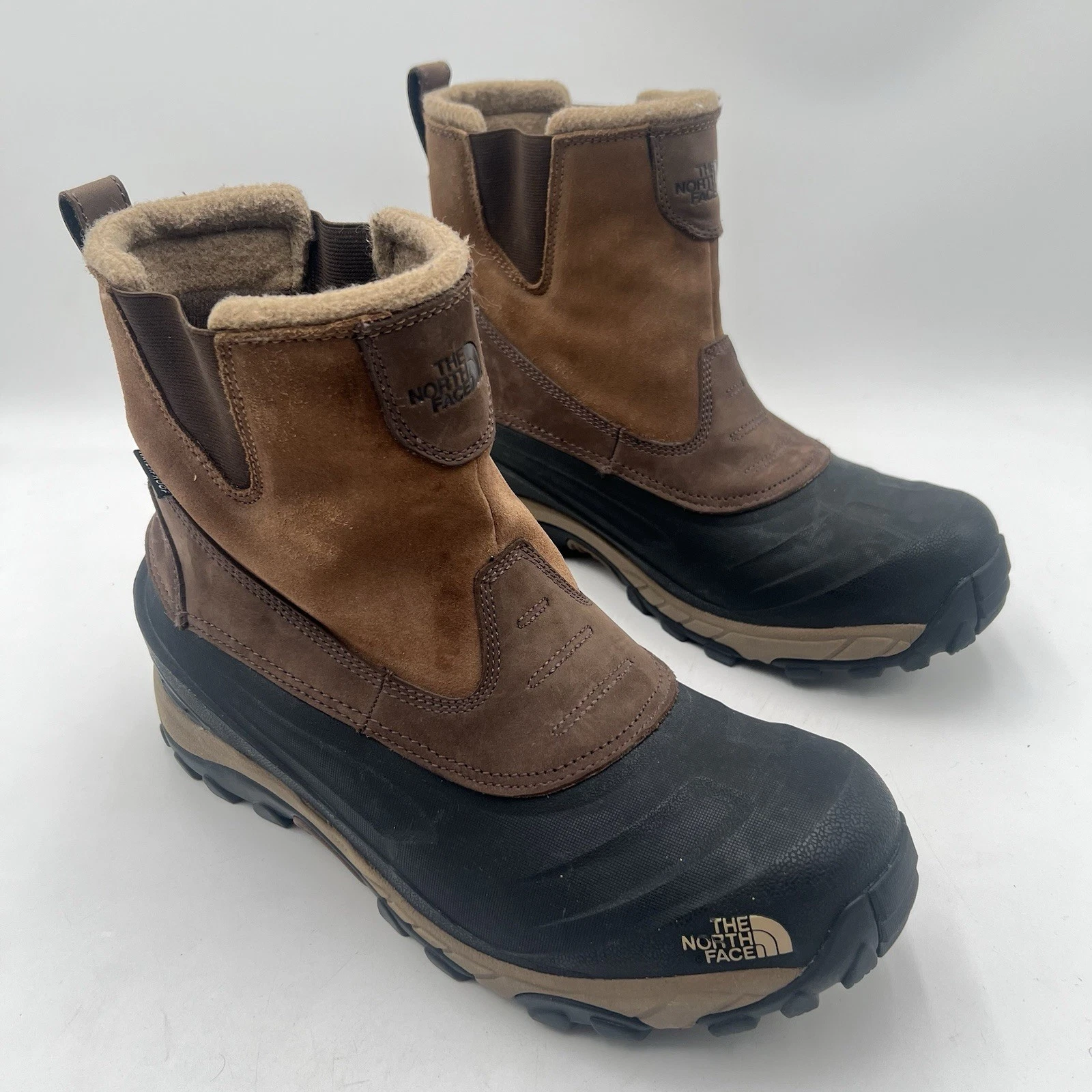 Northface Boots Men’s 10 Chilcat IV Brown Waterproof Insulated Winter Slip On