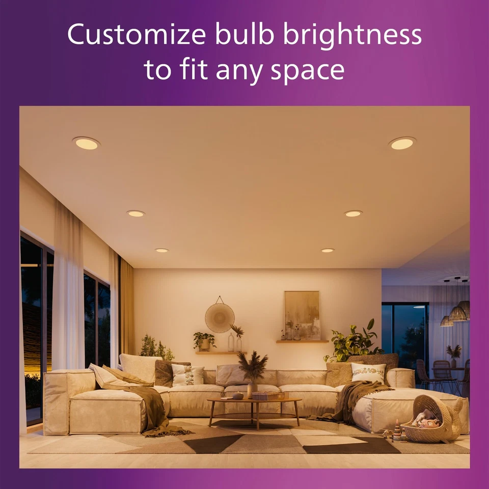 PHILIPS 60W Slim 6-inch Canless Downlight 12-Pack Selectable White Multi-CCT ... - Image 4 of 4