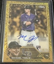 2023 Topps Gilded Collection - Gold Etch Auto Michael Toglia #CGA-MTO /50 AU, RC