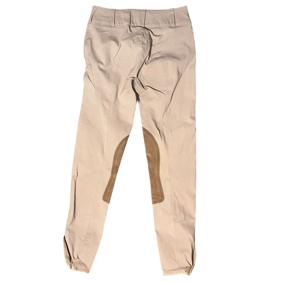 Calças The Tailored Sportsman Tan Trophy Hunter 24R zíper lateral cintura média nova sem etiquetas - Imagem 2 de 4