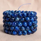 AAA Natura South Africa Blue Kyanite Beads Round Gemstone Bracelet 8MM 9MM10MM