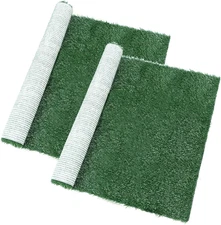 2 Pack Dog Grass Pad 39.3x31.5 Potty Mat Indoor Outdr Training for All Dogs Use!