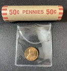 One Roll of Wheat Pennies with Indian And Steel ends and bonus BU 1970’s Penny