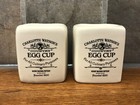 CHARLOTTE WATSON’S Cream Country Pottery 2 x Ceramic EGG CUPS Barely Used (a)