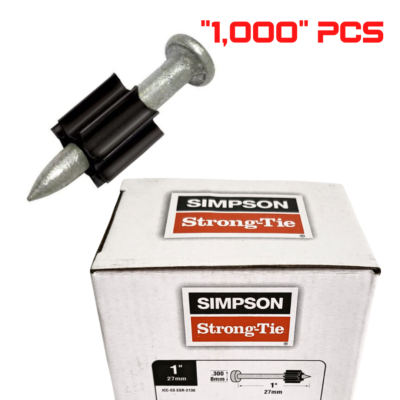 #ad #ad 1000 Pieces Simpson Strong Tie PDPA 100 1quot; x .157 Drive Pins POWDER ACTUATED $59.99