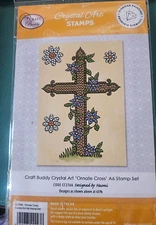 Craft BuddyUS CCST66: Craft Buddy Crystal Art ORNATE CROSS A6 Stamp Set