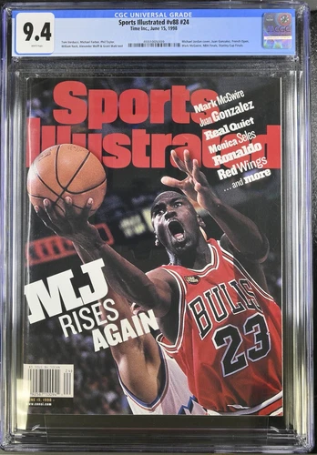 CGC 9.4, June 15, 1998 Michael Jordan Chicago Bulls Sports Illustrated Newsstand