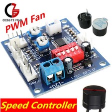 12V Temperature Regulator PWM Fan Speed Controller High Temp Alarm 5V Buzzer