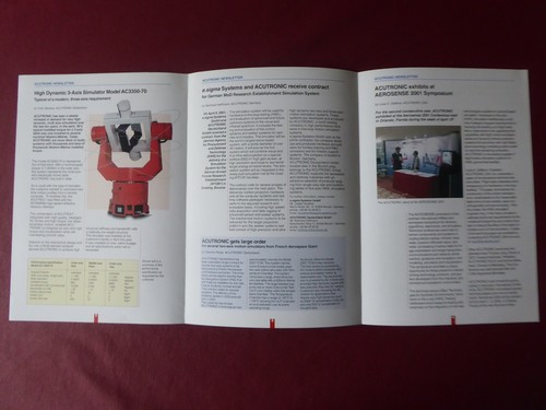 6/2001 ACUTRONIC NEWSLETTER SIMULATION SIMULATOR SOPEMEA SIMULATEUR - Afbeelding 2 van 3