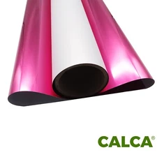CALCA 13in x 32.8ft DTF Hot Pink Metallic Film Roll Cold Peel US Stock