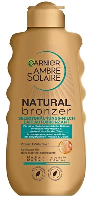 Garnier Ambre Solaire Natural Bronzer Selbstbräuner Selbstbräunungsmilch 200ml