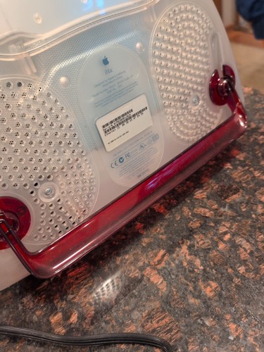 2000 Apple iMac G3 Red Case, Model M5521 DHHS Code CH, EMC No. 1857 Operates - Bild 11 von 16