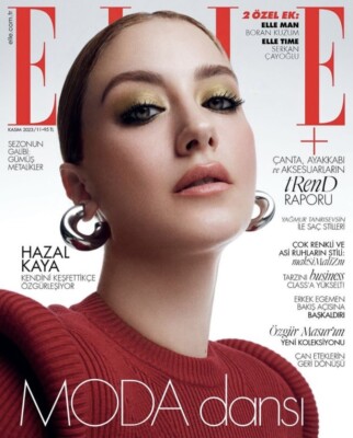 elle Turkey November 2023 Hazal Kaya + 2 Extras - Boran Kuzum