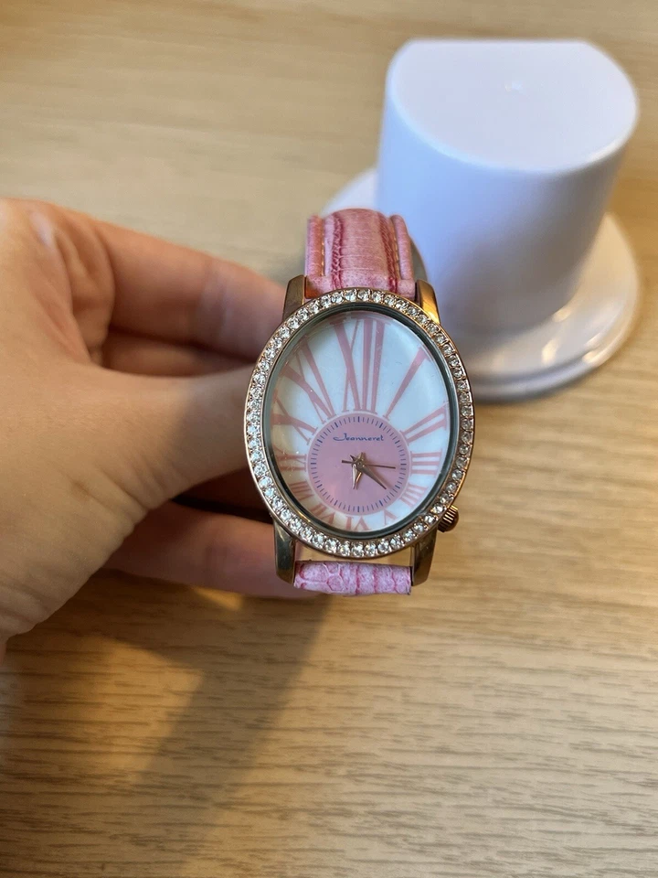 Reloj Mujer Jeanneret Ovalado Correa Piel Rosa Foto 2 de 4