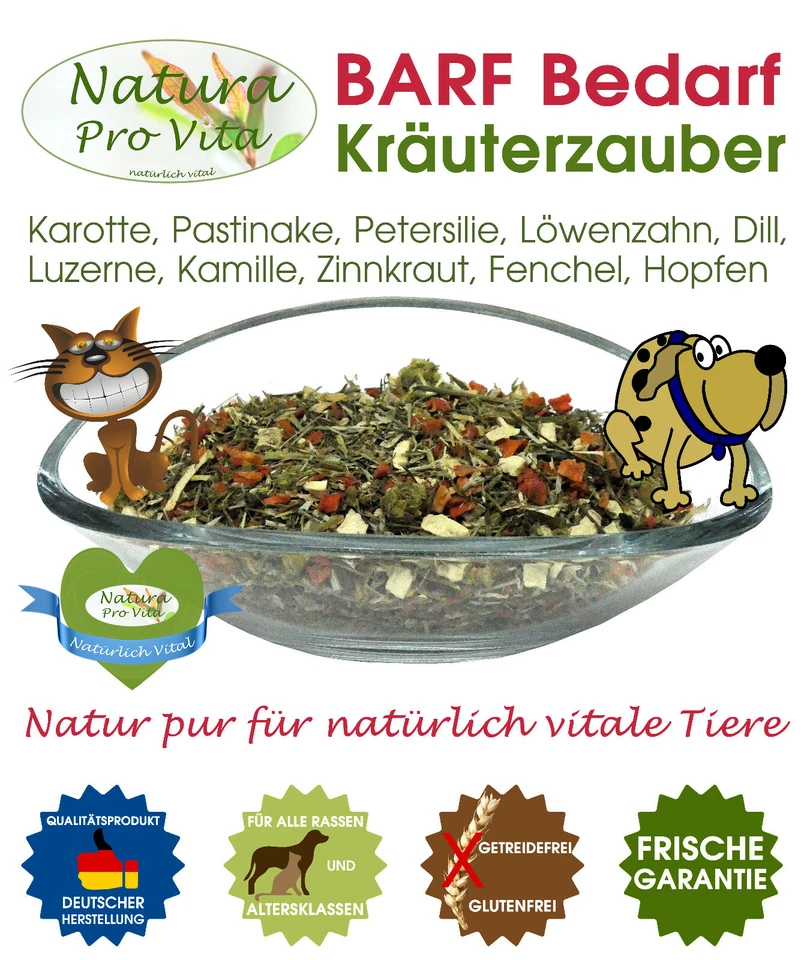 Kräutermischung Hund Barf Kräuter mit Gemüse Natura ProVita Kräuterzauber 3kg - Bild 4 von 4