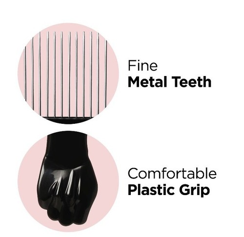 Kiss Color & Care Afro Styling Pik 6.75" Wide Tooth Detangling Pik Hair Comb - 第 5/8 張圖片