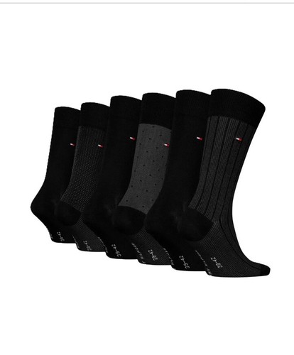 TOMMY HILFIGER MEN, 6 Paar Regular Socks, black, Gr.39-42, Geschenkdose, NEU!🔥 - Bild 4 von 10