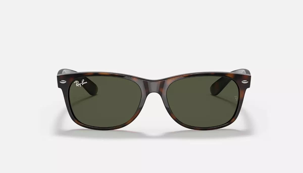 Ray Ban New Wayfarer Tortoise Green Classic G 15 55 mm Sunglasses