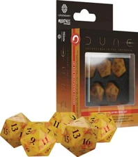 Dune, Adventures in the Imperium RPG Roleplaying Game Arrakis Dice Set MUH052171