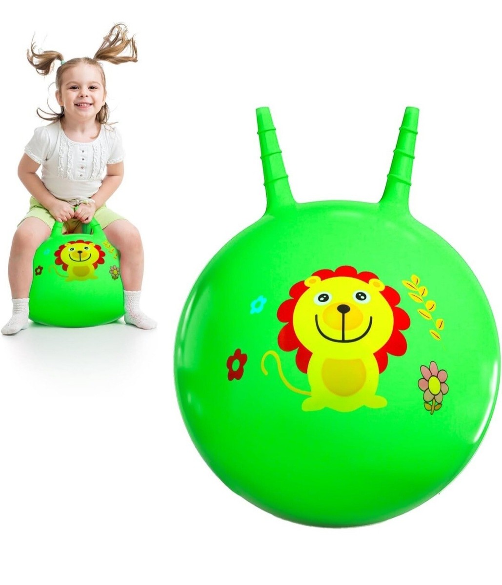 18 Inch Space Hopper for Kid Jumping Bouncy Ball Inflate Bouncer Indoor  Outdoor