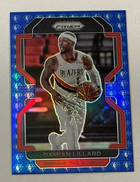 2021-22 Panini Prizm 75th Anniversary #116 Damian Lillard Portland Trail Blazers