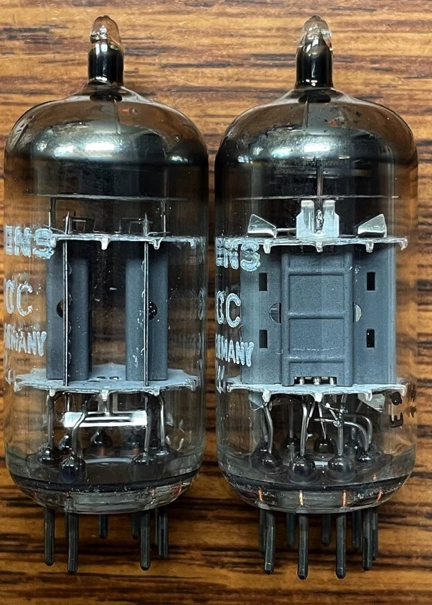 RARE MATCHED PAIR OF RTC LA RADIOTECHNIQUE 12AX7S 1970/72 NOS