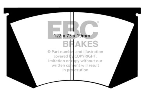 EBC Bluestuff Front Brake Pads for De Tomaso Deauville 5.8 (300 BHP) (71 > 85) - Afbeelding 1 van 1