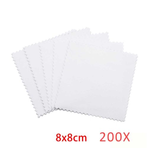 100/200PCS Anti-Tarnish Silver Polishing Cleaning Cloth Cleaner Platinum Jewelry - Picture 34 of 34