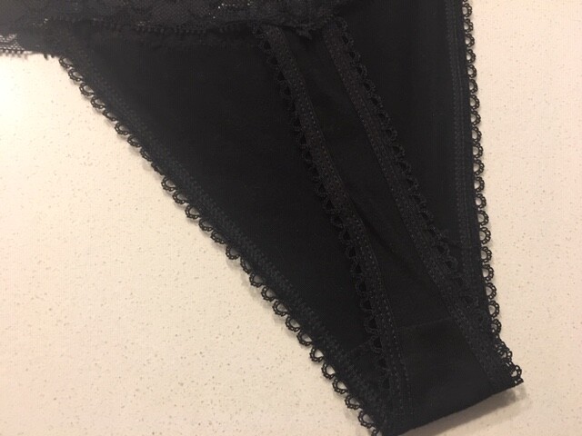 6-Pack Cotton Thong Panty - Black - la Vie en Rose 6-Pack Cotton Thong Panty - Black - la Vie en Rose