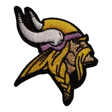 Minnesota Vikings Vintage Style Patch. Embroidered. Iron On Backing. 2.5"x2"
