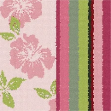 Mauve Collection Floral 1 Needlepoint Kit or Canvas (Art/Wall Art)