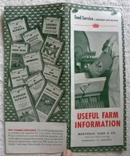 1952 Northrup, King & Co. Seeds, Corn, Soybeans, Oats, Grasses Seed Notebook