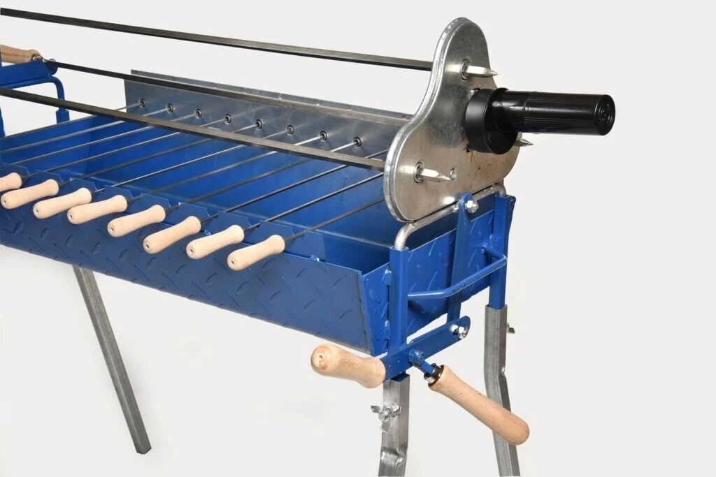 Cypriot BBQ Grill Foukou with Lifting Mechanism, Electric Motor, Battery Motor
