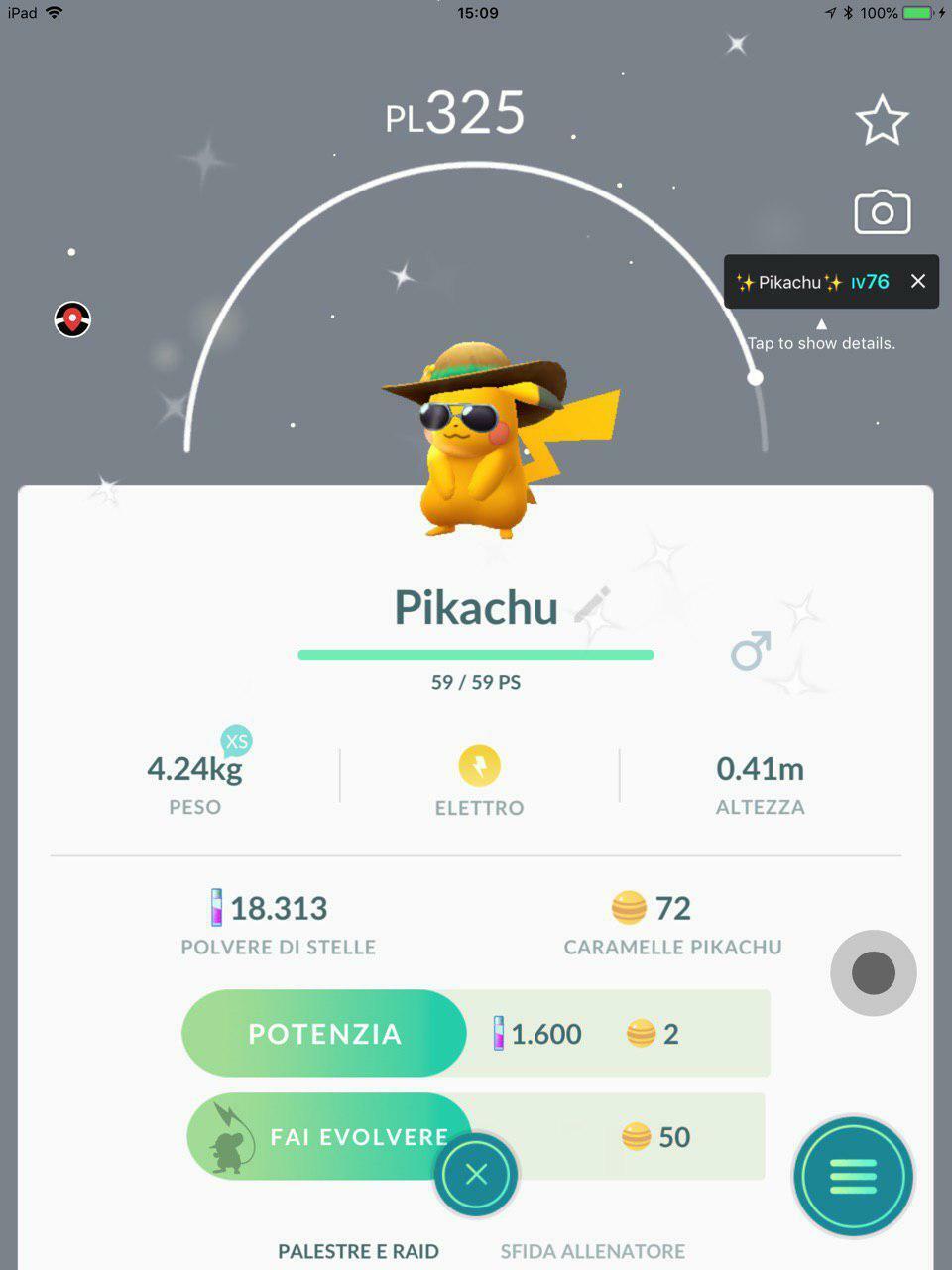 Shiny Pikachu - Pokemon Go