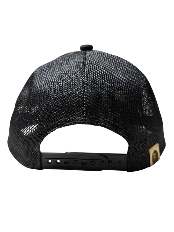 Auténtica gorra con solapa de visera doble azul y camuflaje SnapBack Trucker Bape A Bape A Bape Foto 3 de 4