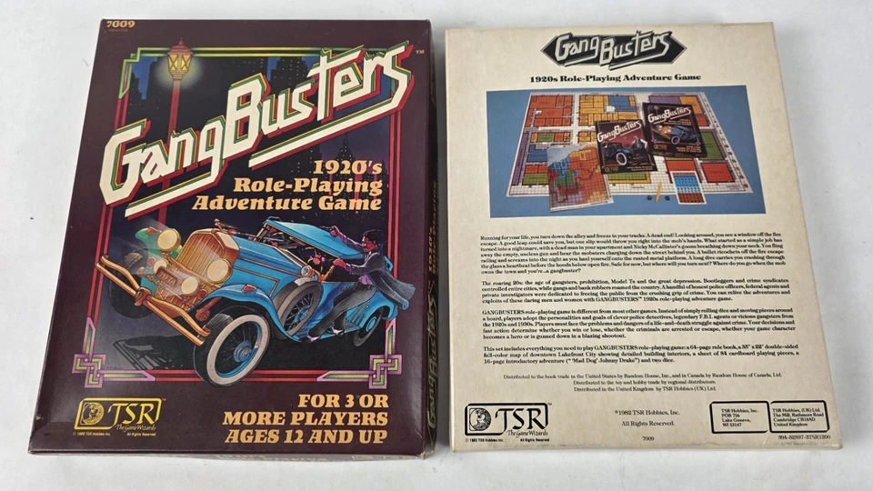 Gang Busters TSR RPG Adventure Game 1st Edition Base Set w/ 5 Modules Un-punched - Image 2 of 4
