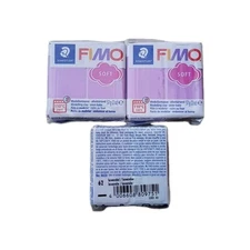 Fimo Soft Clay 2oz Lavender  3 Packs - 6 Ozs Total Oven Bake