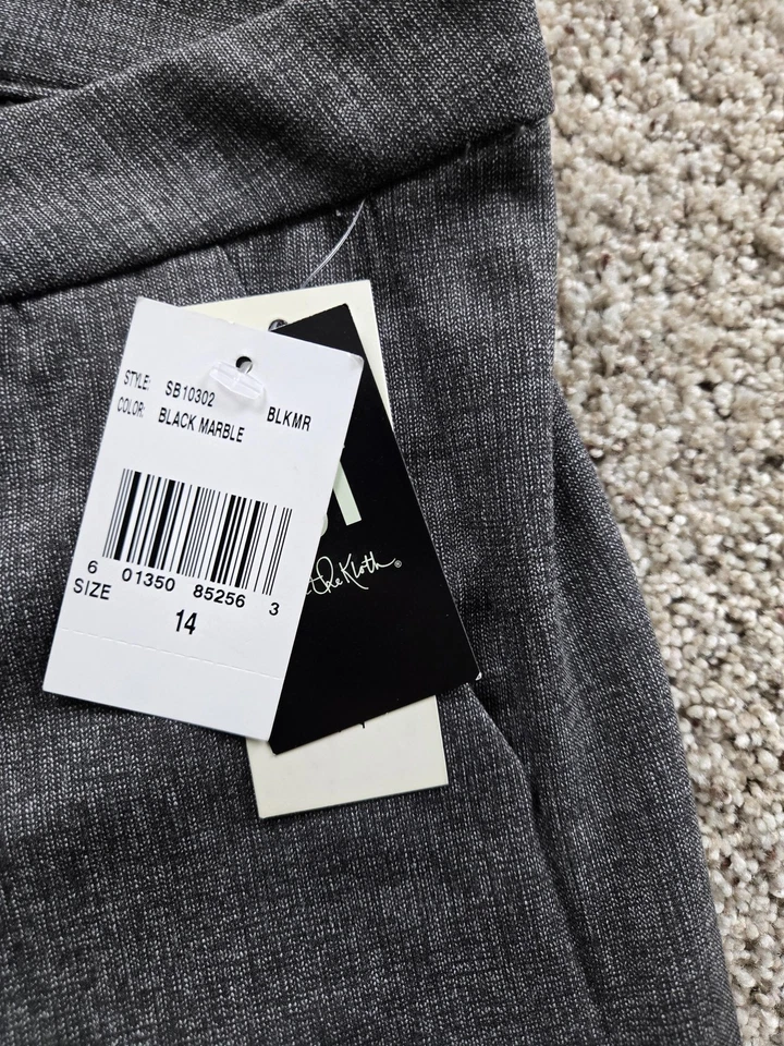 Kut From The Kloth Pants Womens 14 Gray Black Marble Bootcut Stitch Fix NWT - Image 3 of 4