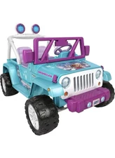 PowerWheels Disney Frozen Jeep Wrangler 12V Battery Powered Ride On Ages 3+ NEW