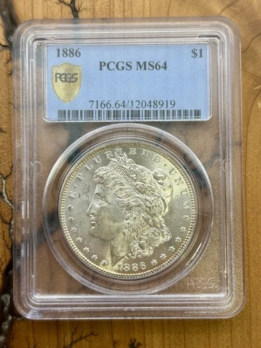 1886 PCGS MS64 Morgan Silver Dollar $1 Uncirculated Coin