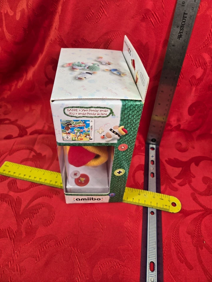 EU FADED Poochy & Yoshi's Woolly World + Hilo Amiibo Nintendo 3DS Paquete versión UE Foto 4 de 4