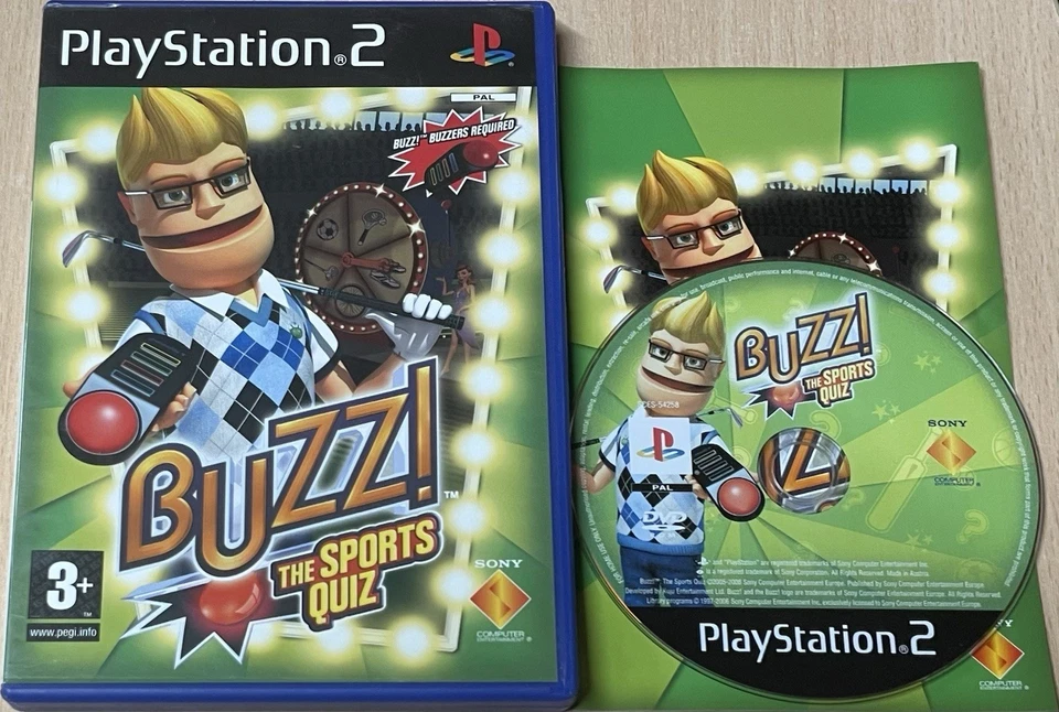 Buzz! The Sports Quiz PS2 Party 2006 Game 100% Complete Clean SUPERB & Free Post - Image 1 of 3