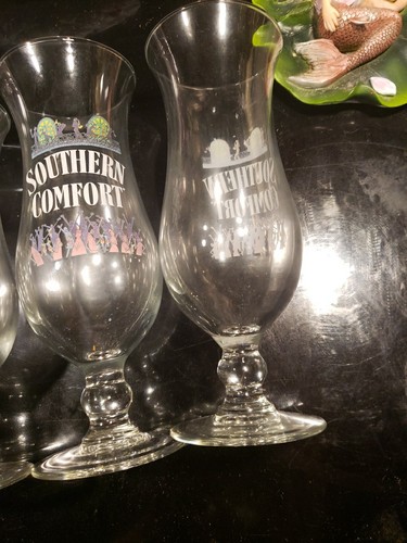Lot Five Southern Comfort Hurricane Glasses - Picture 3 of 4