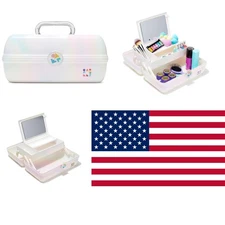 Compact Lightweight Cosmetic Case - On-The-Go Girl Organizer for Beauty Lovers