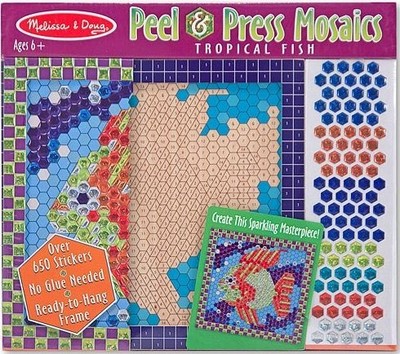 Melissa and Doug Peel and Press Mosaics Tropical Fish Ages 6+ Item #4292