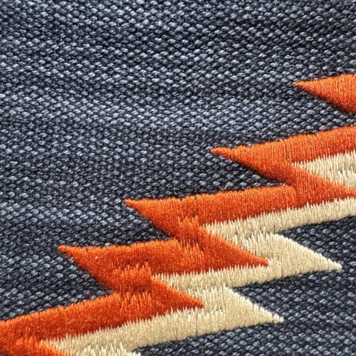 Kravet Vasquez Durango Museum of New MexicoAztec Blue Decor Fabric Sample #6 - Picture 7 of 8
