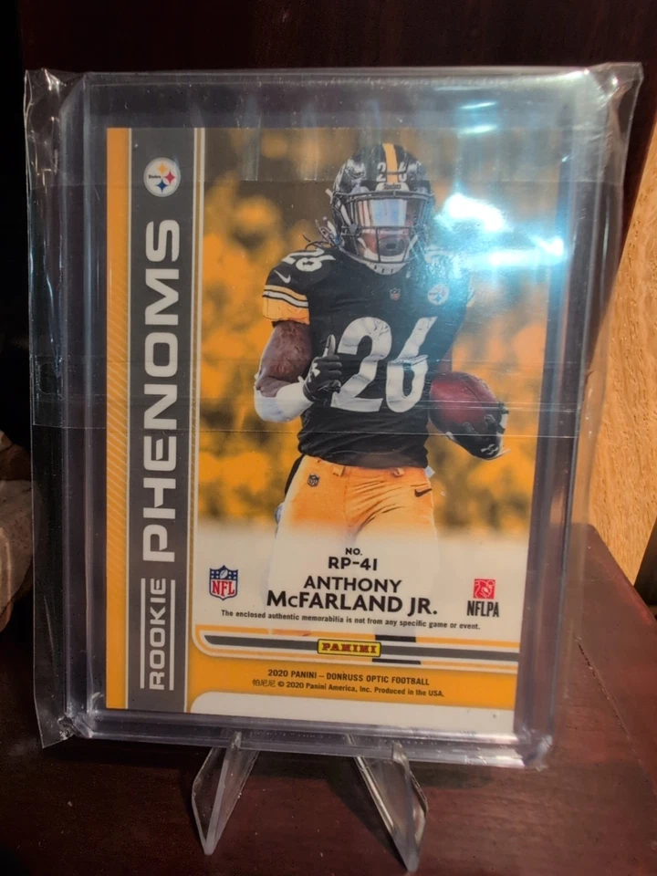 2020 Panini Donruss Optic Anthony McFarland Jr. Rookie Phenoms Patch Blue #RP-41 - Image 3 of 3