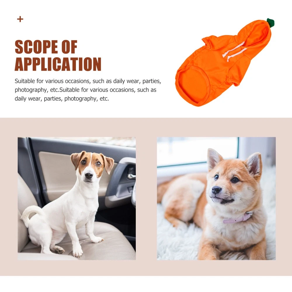 VETEMENTS Felpa con cappuccio per animali domestici carote cuccioli maglietta rinfrescante per cani